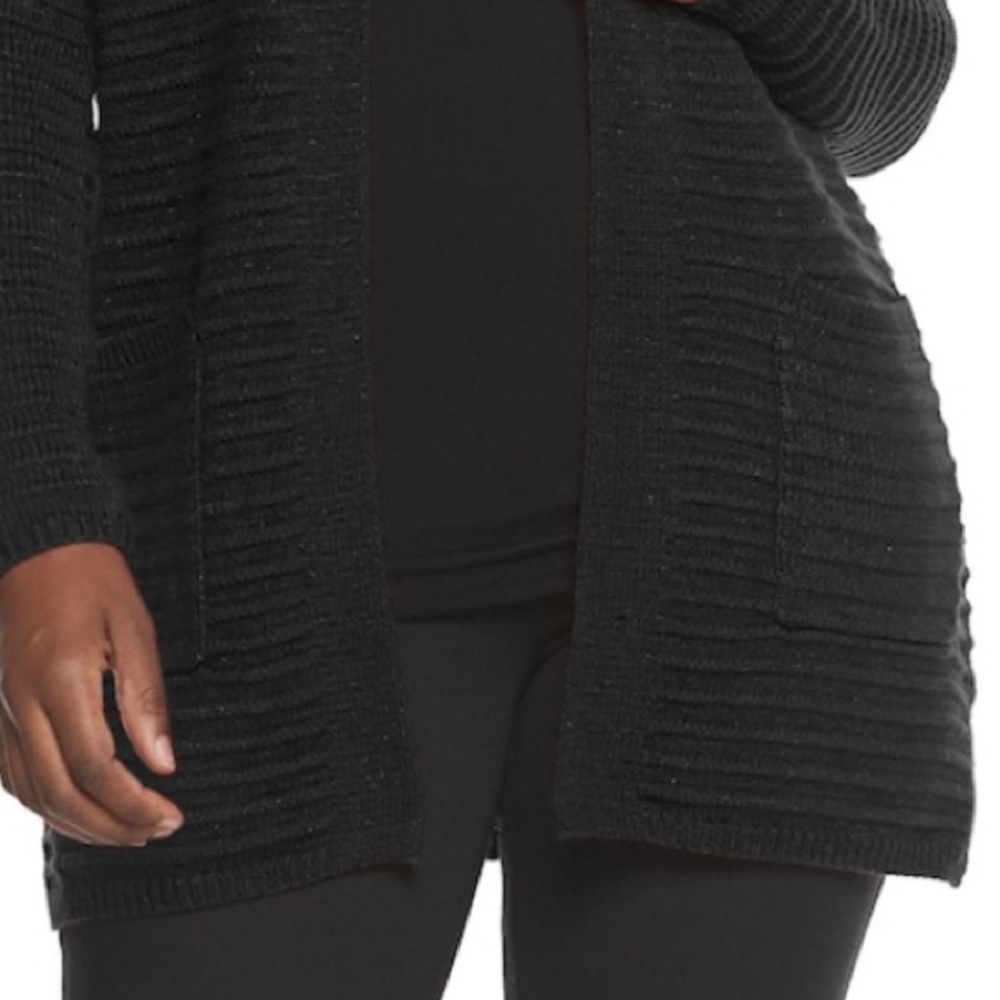 Women’s APT. 9 Open Front Long Cardigan - Picture 6 of 7